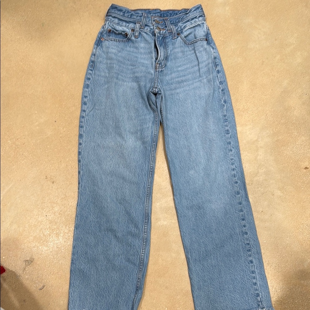 Abercrombie & Fitch Light Blue High Rise Jeans
